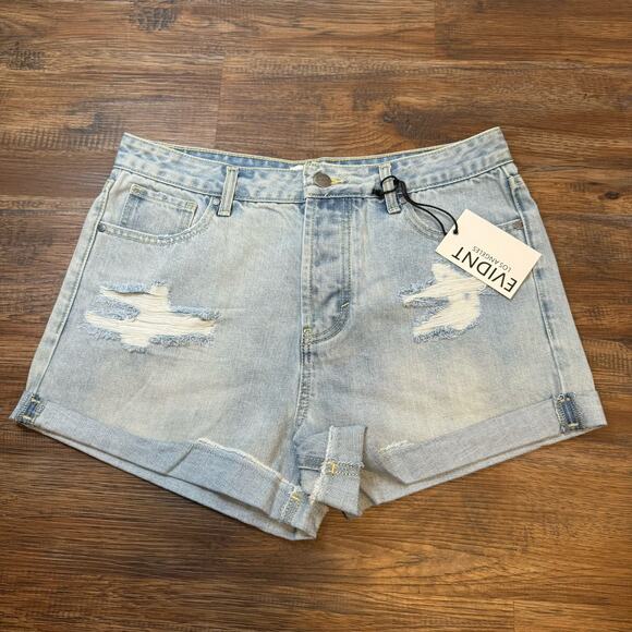 Anthropologie Pants - EVIDNT Los Angeles Hermosa Short Anthropologie Size 27 NWT light blue Distressed